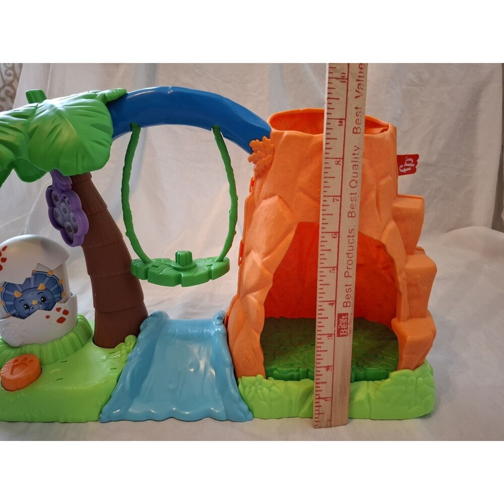 Fisher-Price Little People Dinosaur Village Play Set with Mat 2 Dinosaurs - Picture 14 of 14